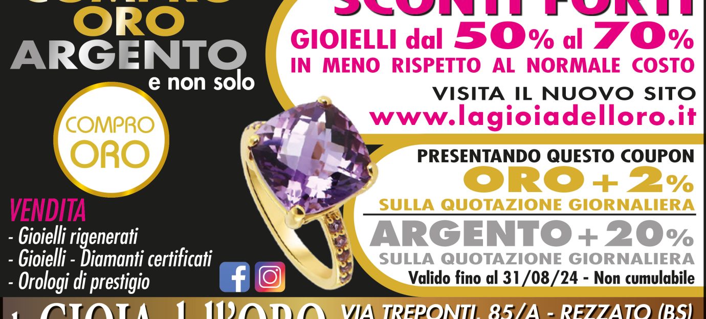 SCONTI FORTI – gioielli dal 50% al 70%