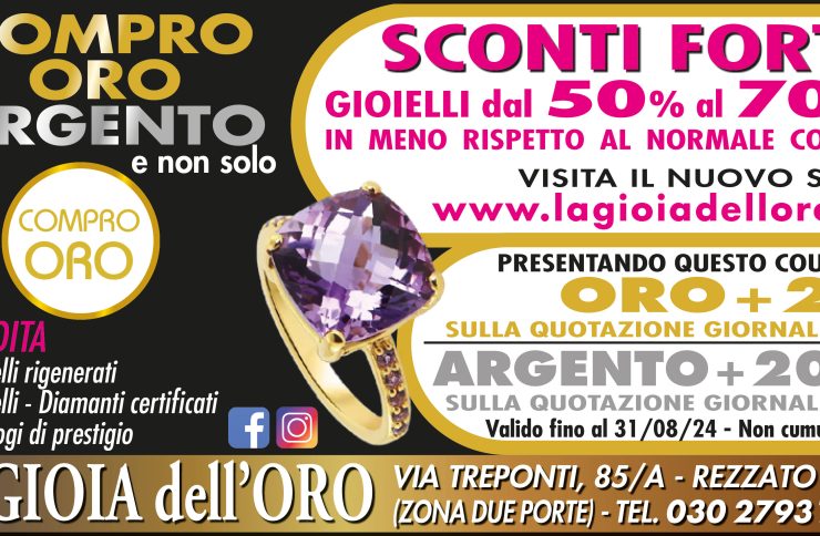 SCONTI FORTI – gioielli dal 50% al 70%